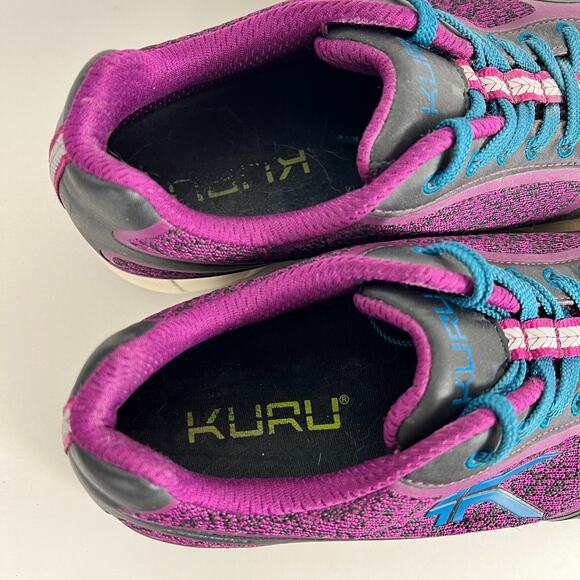 Kuru Carrera Sneaker Women's 10.5 Purple Black Lace Up Running Shoes 202213 - Picture 9 of 10